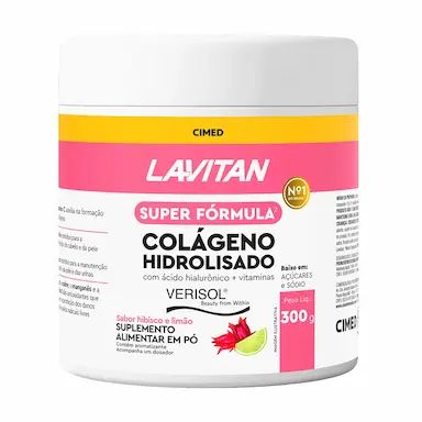 Lavitan-Super-Formula-Verisol-Colageno-Hidrolisado-Acido-Hialuronico-Sabor-Hibisco-e-Limao-300g.webp